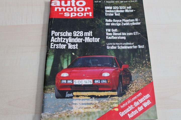 Deckblatt Auto Motor und Sport (25/1977)
